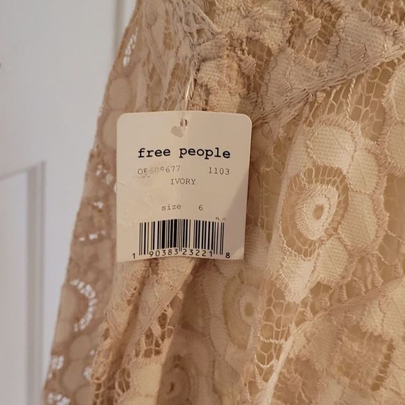 Free People Lace ivory mini size 6 - Picture 6 of 9